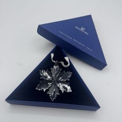 2014 Swarovski Crystal 3" Annual Christmas Holiday Ornament Box Cert (contact info removed)