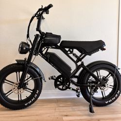 Brand New Adult Electric Bike 1500W Peak, 48v, 15ah Battery, 20in Tires, 30mph, Twist Throttle 