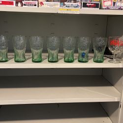 Nine piece Coca-Cola glass  Set