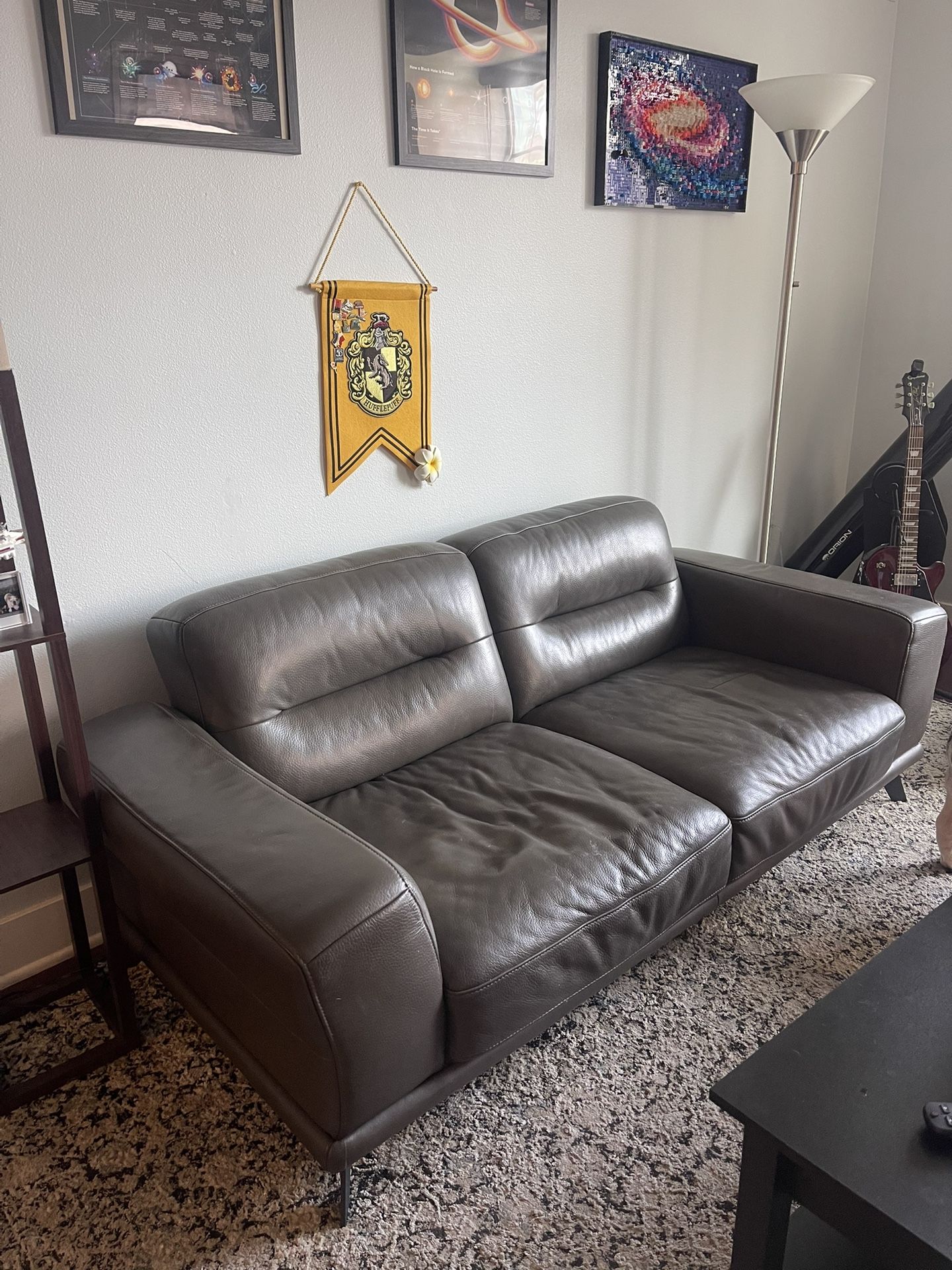 Luxury Italian Leather Couch