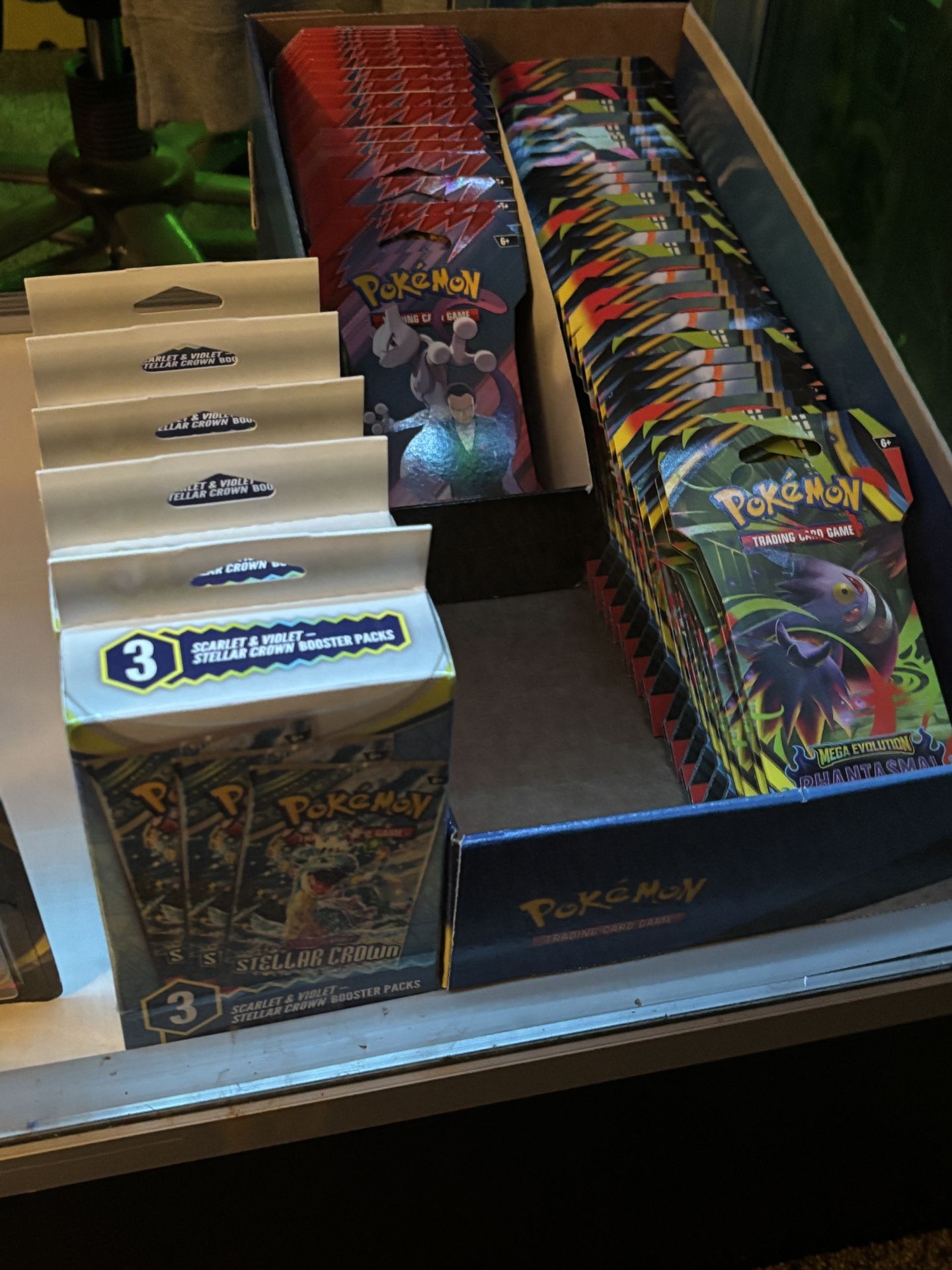 Pokemon Stellar Crown Exclusive 3 Pack Boxes