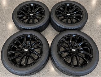 22” Cadillac Escalade Onyx Gloss black NEW wheels and tires