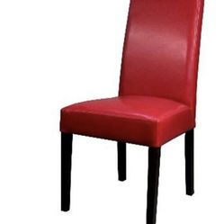 Red Leather Dining or Desk Chair