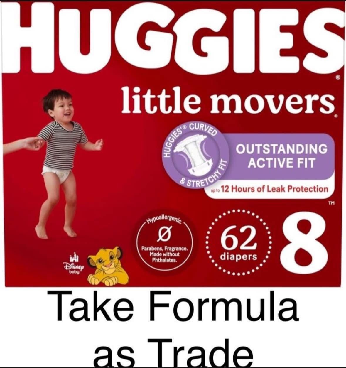 Huggies Size 8 Little Moves Diapers Pañales