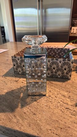 Crystal candle holder and crystal photo frame 4x 6