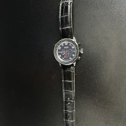 Black Hugo Boss Watch (leather wristband)