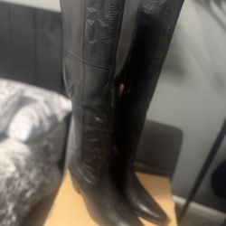 *Brand new* Cowgirl Western Knee High Boots Embroidery Pointed Toe