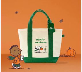 Snoopy Starbucks tote- trade only