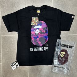 Bape Purple Camo T-Shirt