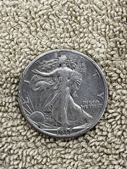 Antique Half dollar 1917 S coin 100+ years old