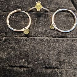 Moldavite In 925 Sterling Silver Adjustable Ring