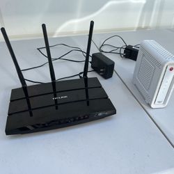 TP Link Archer C7 Router, and SURFboard Modem (SB6141)