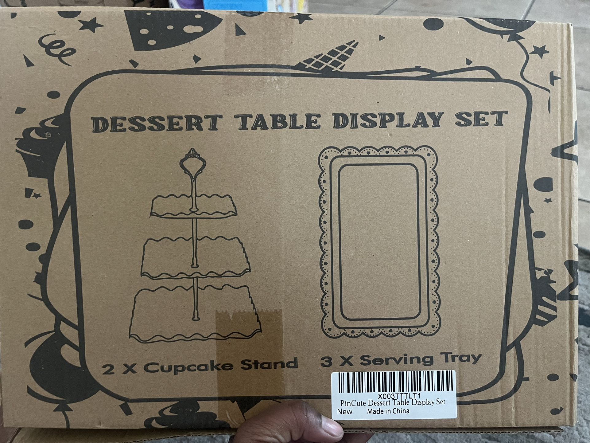 White Dessert Table Display Set