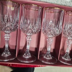 Set of 4 - Cristal D'Arques Longchamp Wine Glass Set