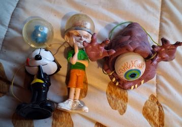 Vintage Novelty Toy Figures Lot of 3