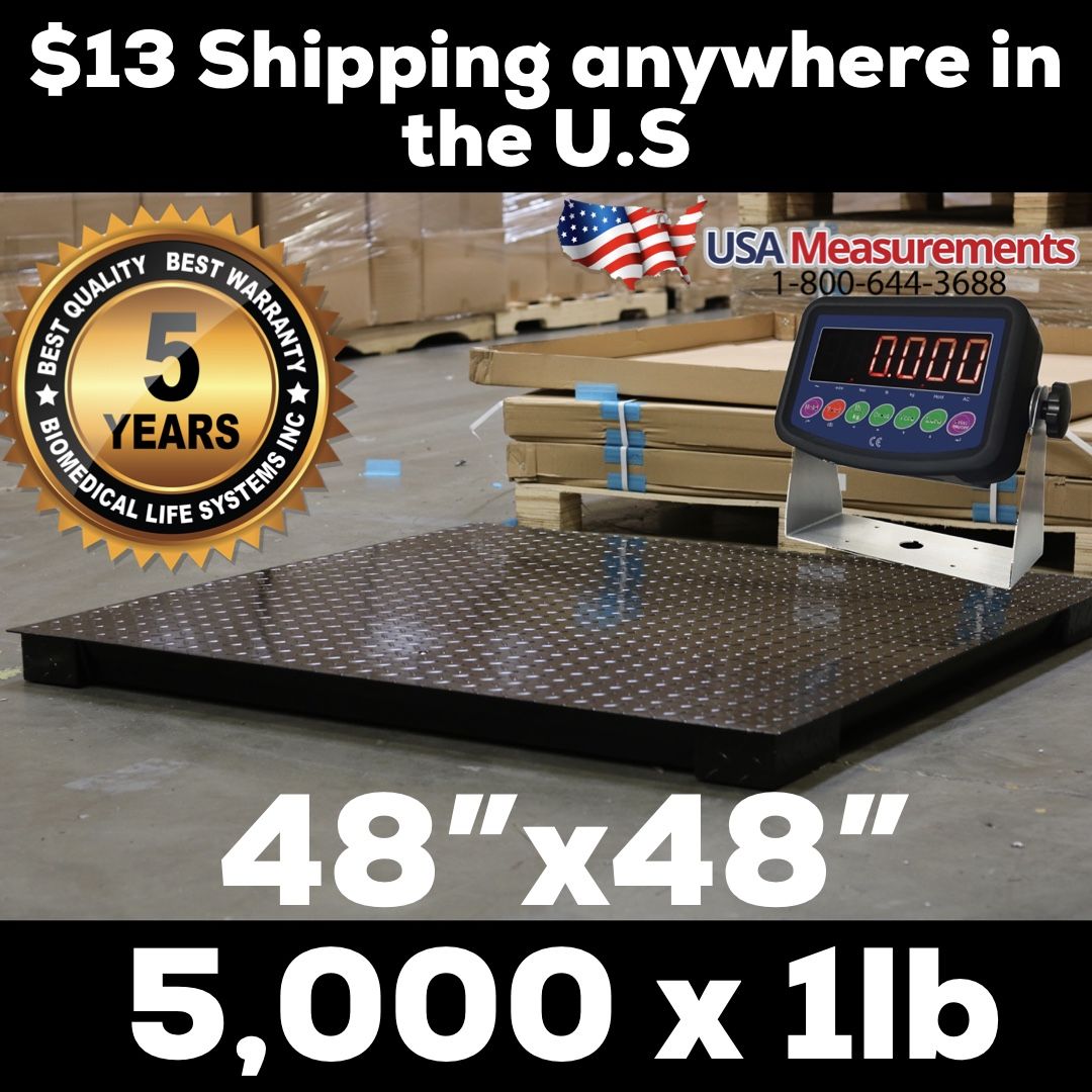 48” x 48” Floor Scale 5,000 x 1lb $13.00 Delivery Anywhere I’m the U.S.A