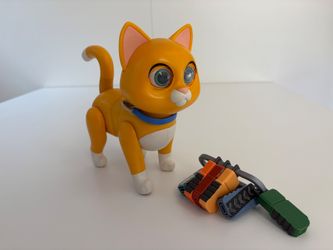 Disney Pixar Lightyear Sox Poseable Cat Figure + Chain Fidget Keychain