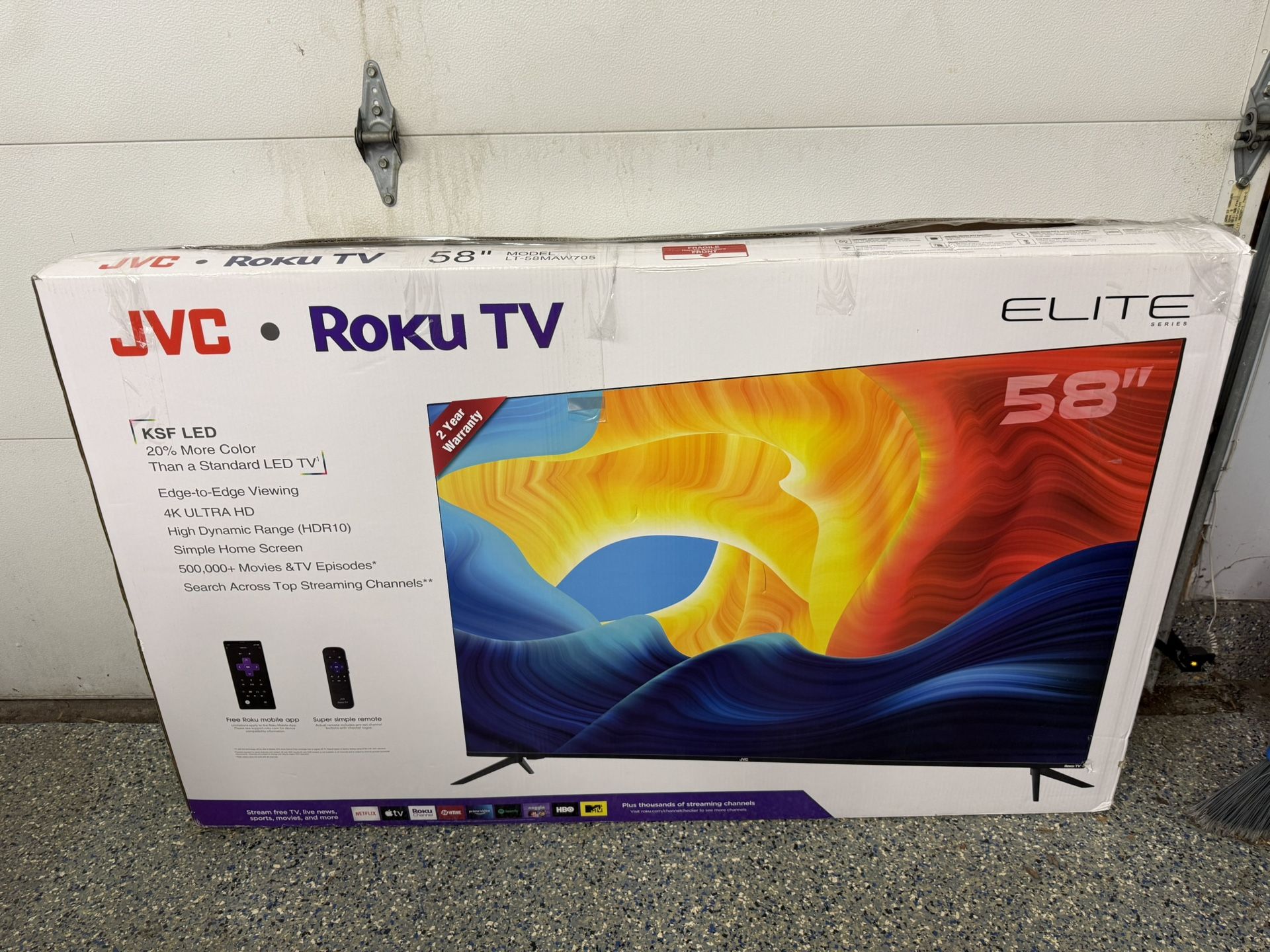 JVC 58 Inch 4K UHD LED Roku Smart TV