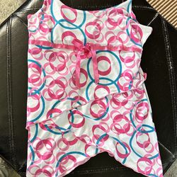 Vintage 90s/Y2K Circle Design Tank Top - Vanity - Size Small