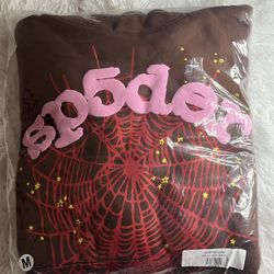 BROWN OG SP5DER HOODIE