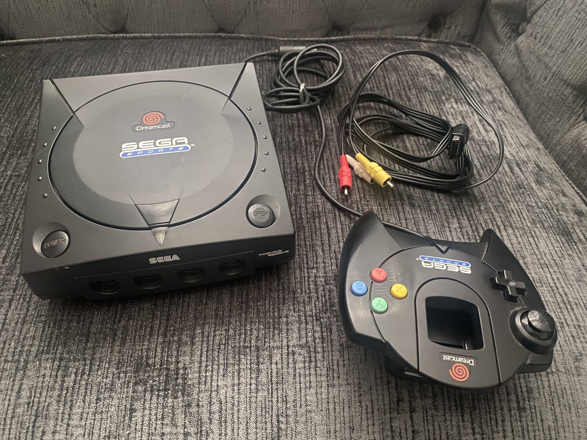 Black Sega Dreamcast Sports Edition Console HKT-3020 Tested
