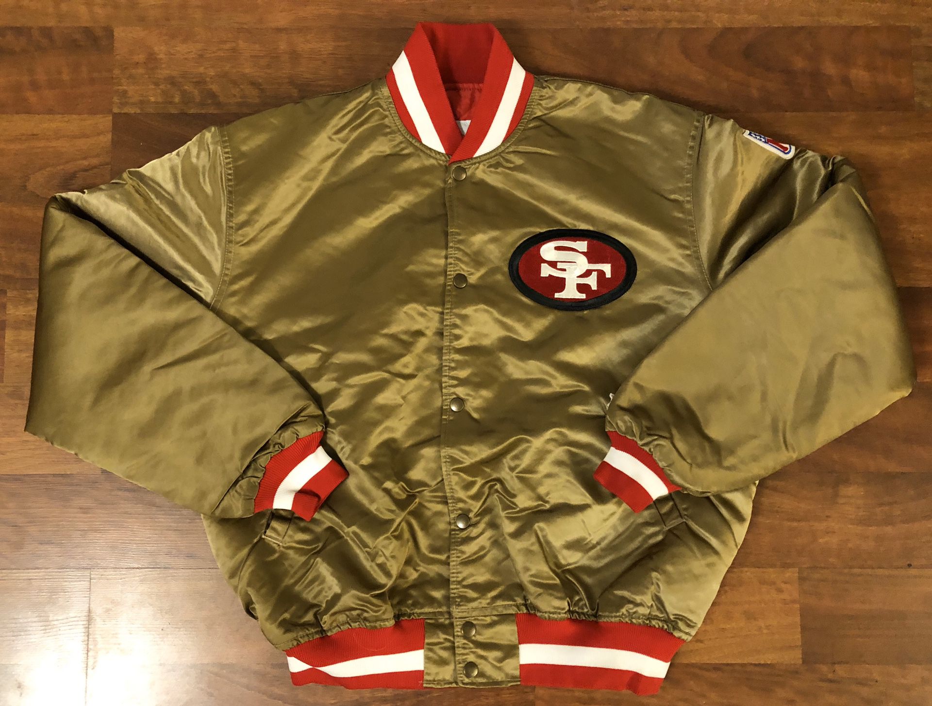 Vintage San Francisco 49ers Gold Starter Satin Jacket Men’s Size XL