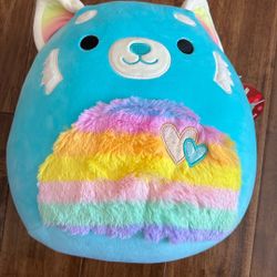 Squishmallows Original 12 inch Vanessa the Teal  Panda with Hearts 