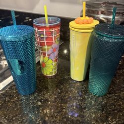 Starbucks Tumblers $15 For All.   Used Lightly. 