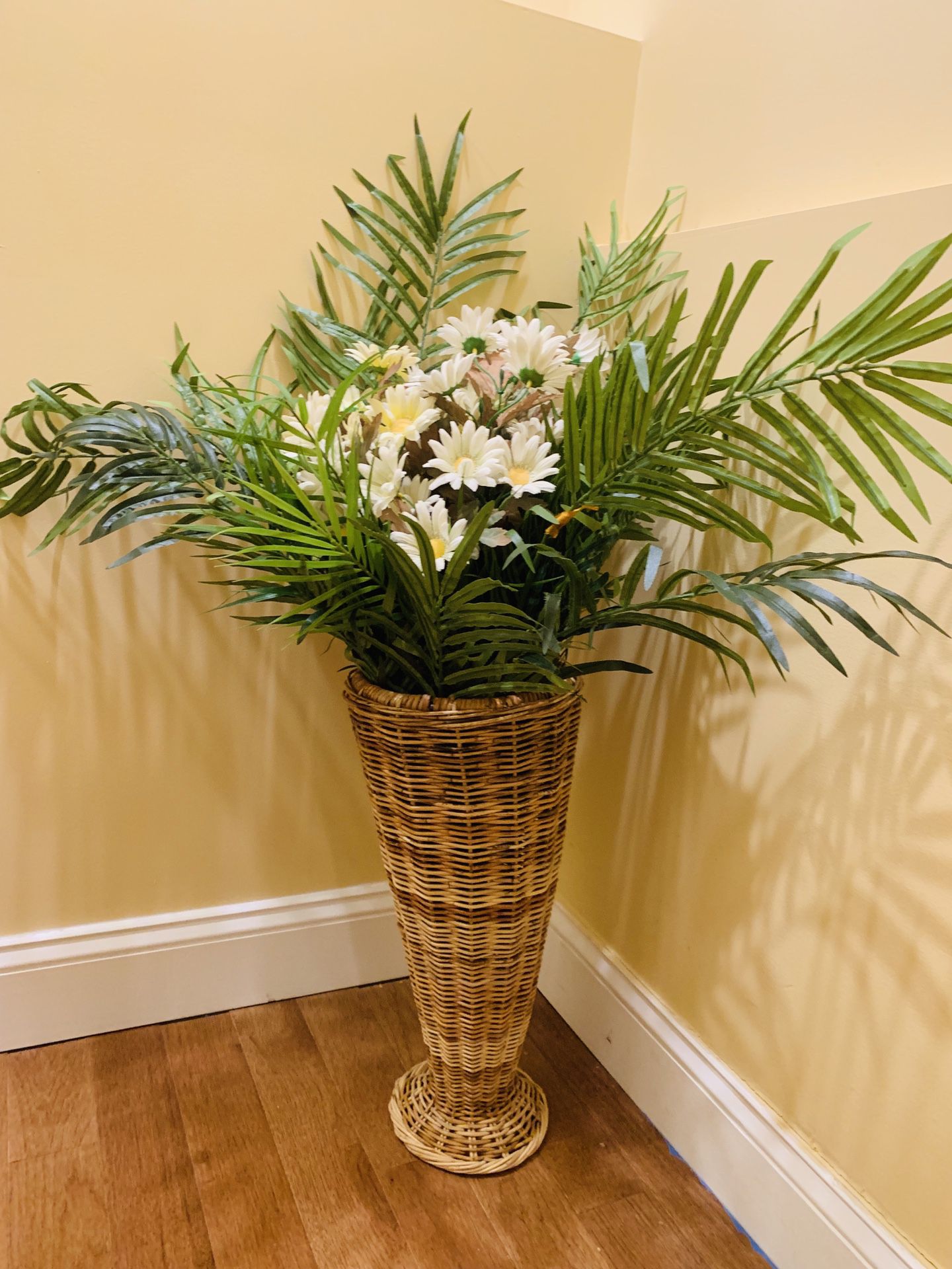 Tall vase with flowers