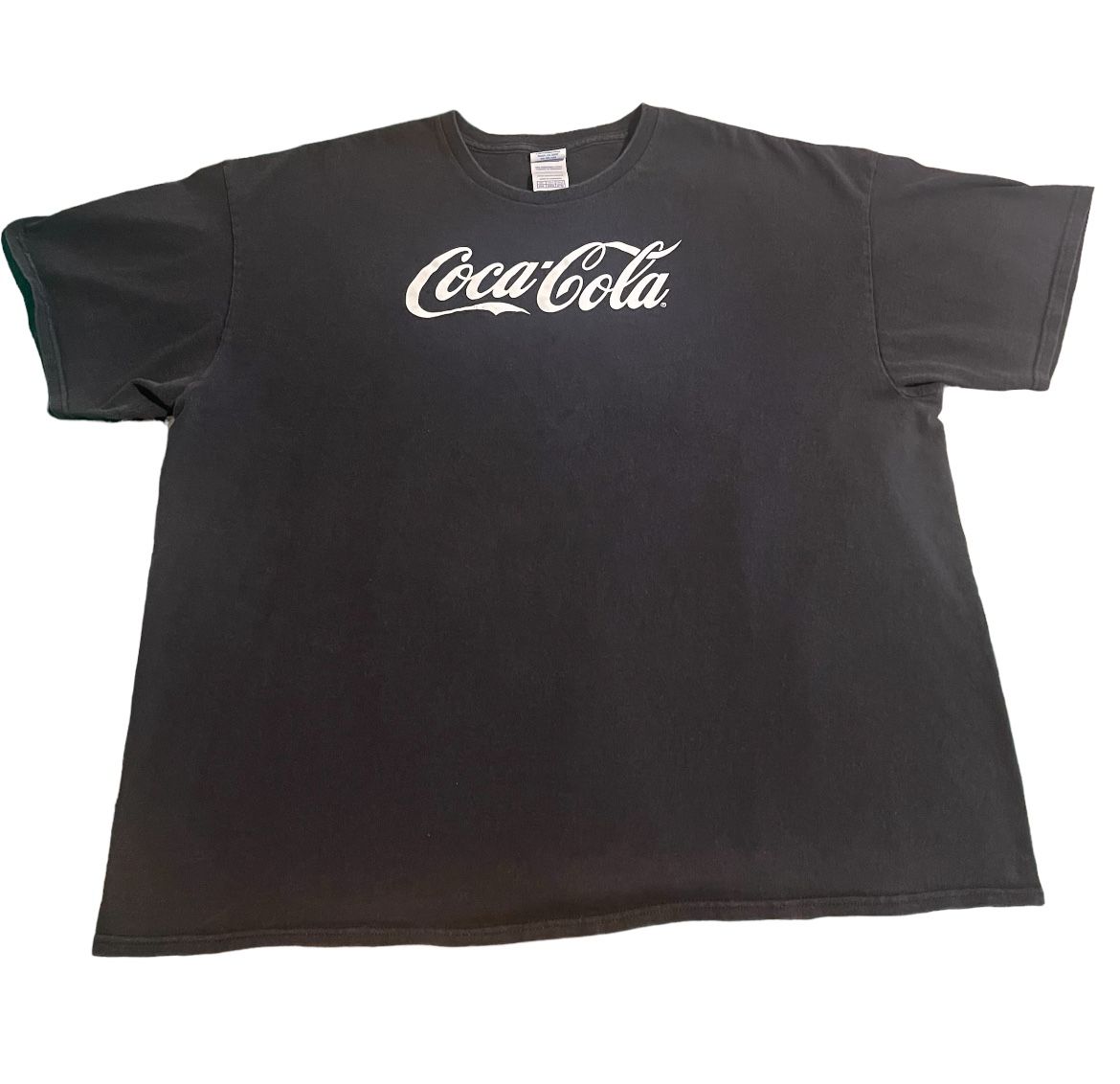 Coca Cola Shirt Men 2XL Black Lightweight Casual Crew Neck Short Sleeve Tee