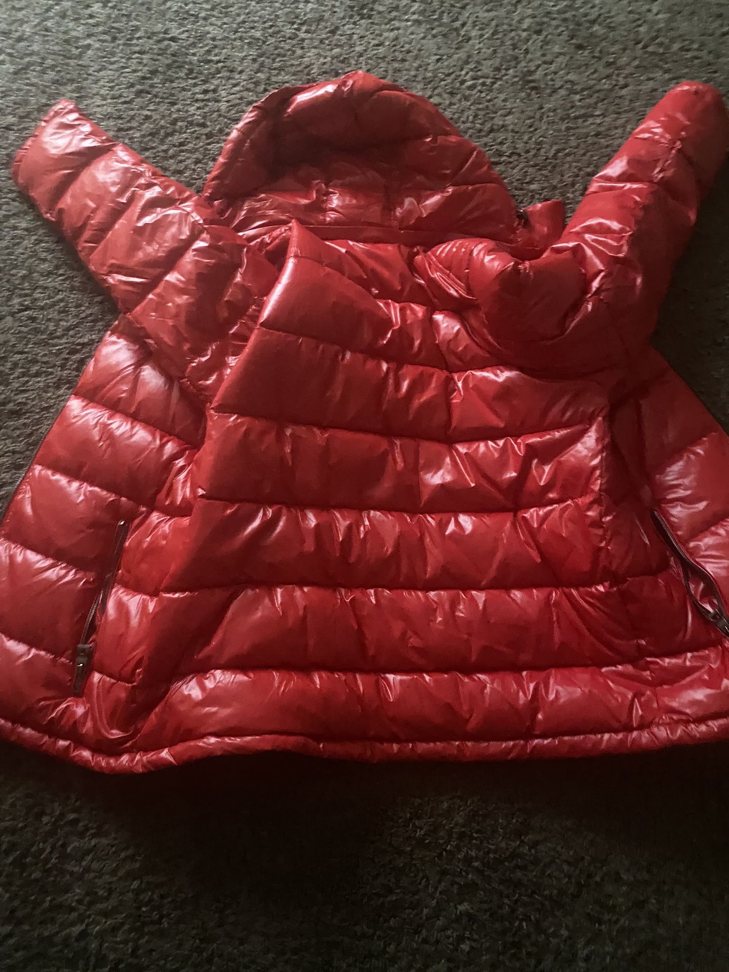 Red Guess Coat Size L 