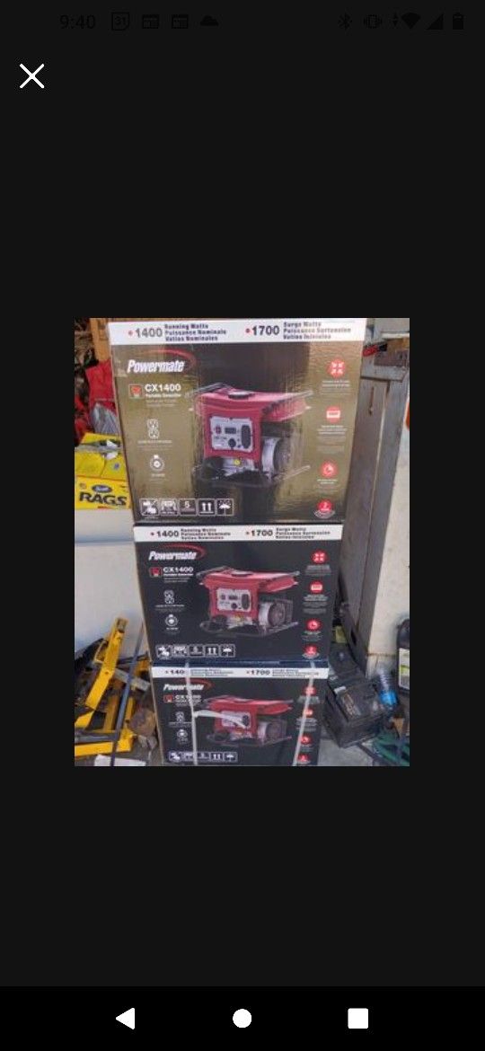 Powermate generator 1700watts