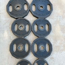 Iron Grip Olympic Weight Plate Set 190lbs 10-35