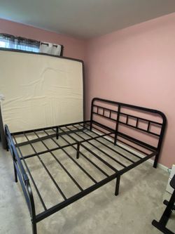 King metal platform bed frame -delivery available!