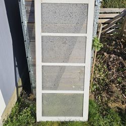 4 Pane Glass Window. 22in X 50 In