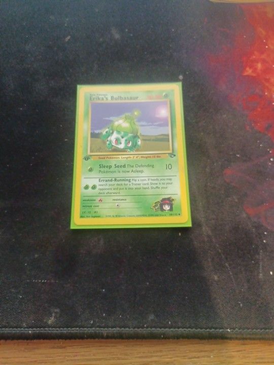 1st Edition Erika's Bulbasaur Pokémon Card