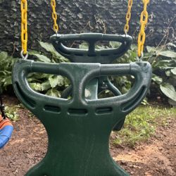 Plastic Kids Swing - tandem swing for two kids