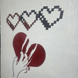 Metal Art Work Valentines Day 