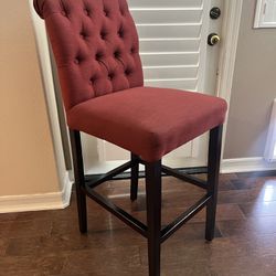 Red Bar stools (set of 4)
