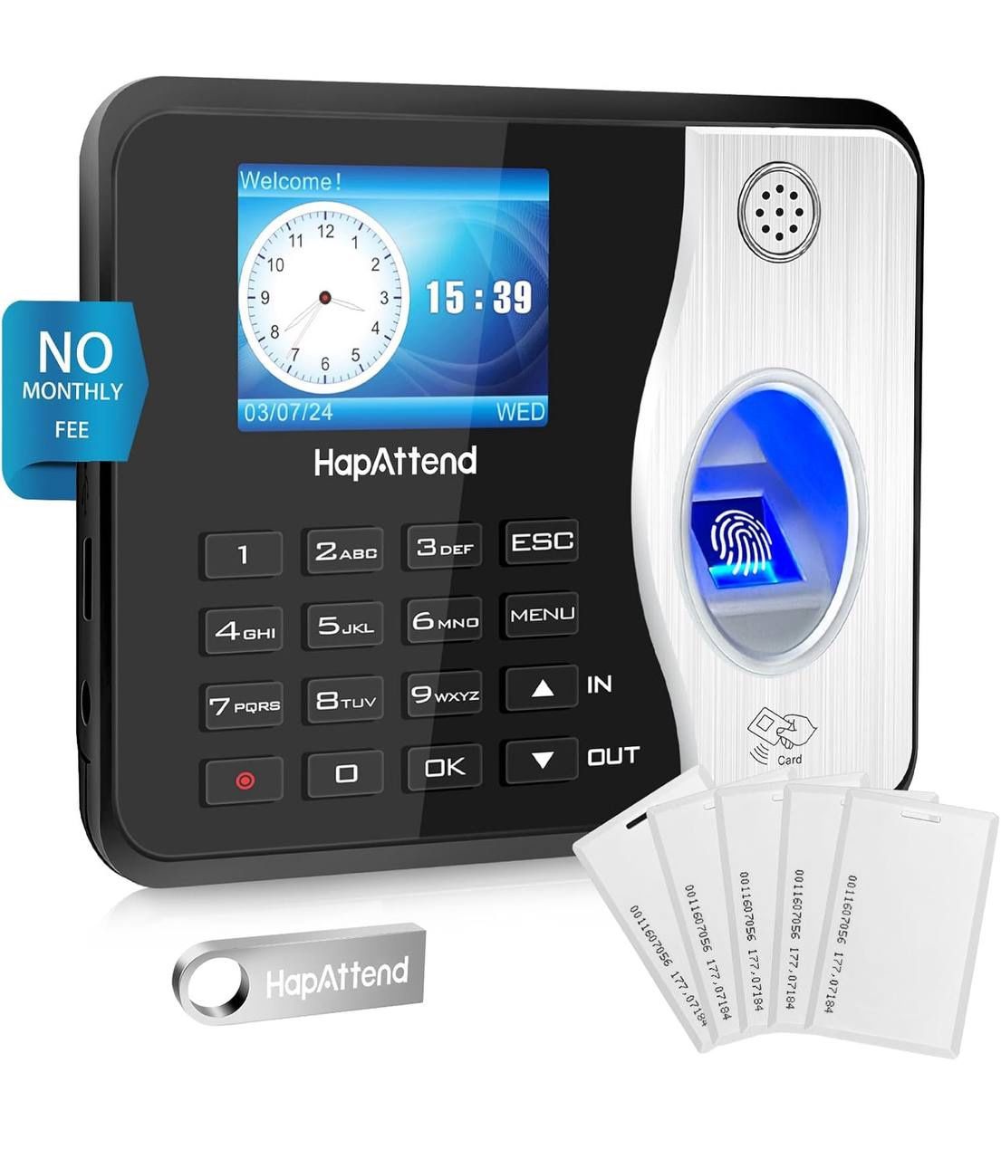 Time Clocks for Employees Small Business Automatic Calculate Hours