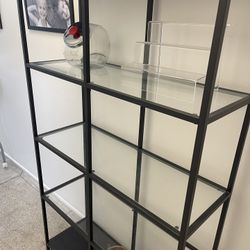 Study Glass Shelving Unit