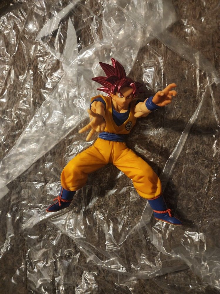Goku Super Saiyan God RED Statue *NO BOX* 