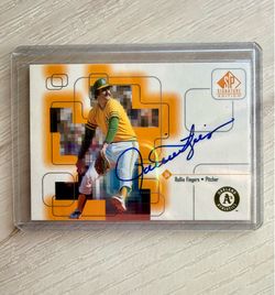 Rollie Fingers autograph from Upper Deck SP Authentic