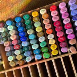 Large COPIC MARKER collection 90+ Markers