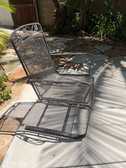 Patio steel chairs from the 1950s