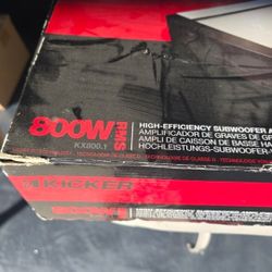 Kicker Amplifier Amp Kx 800.1 (Pioneer Kenwood Alpine Sony Skar Jl Fi Re Audio Mtx Crunch Punch Bass Car Stereo Box Subwoofer Hifonics Taramps Clarion