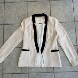 Cartonnier by Anthropologie Women's suit jacket size Small pink and black blazer