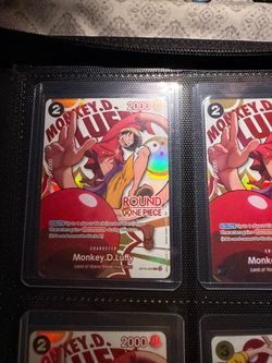 Round 1 One Piece Monkey D. Luffy OP16-095 Holo Card