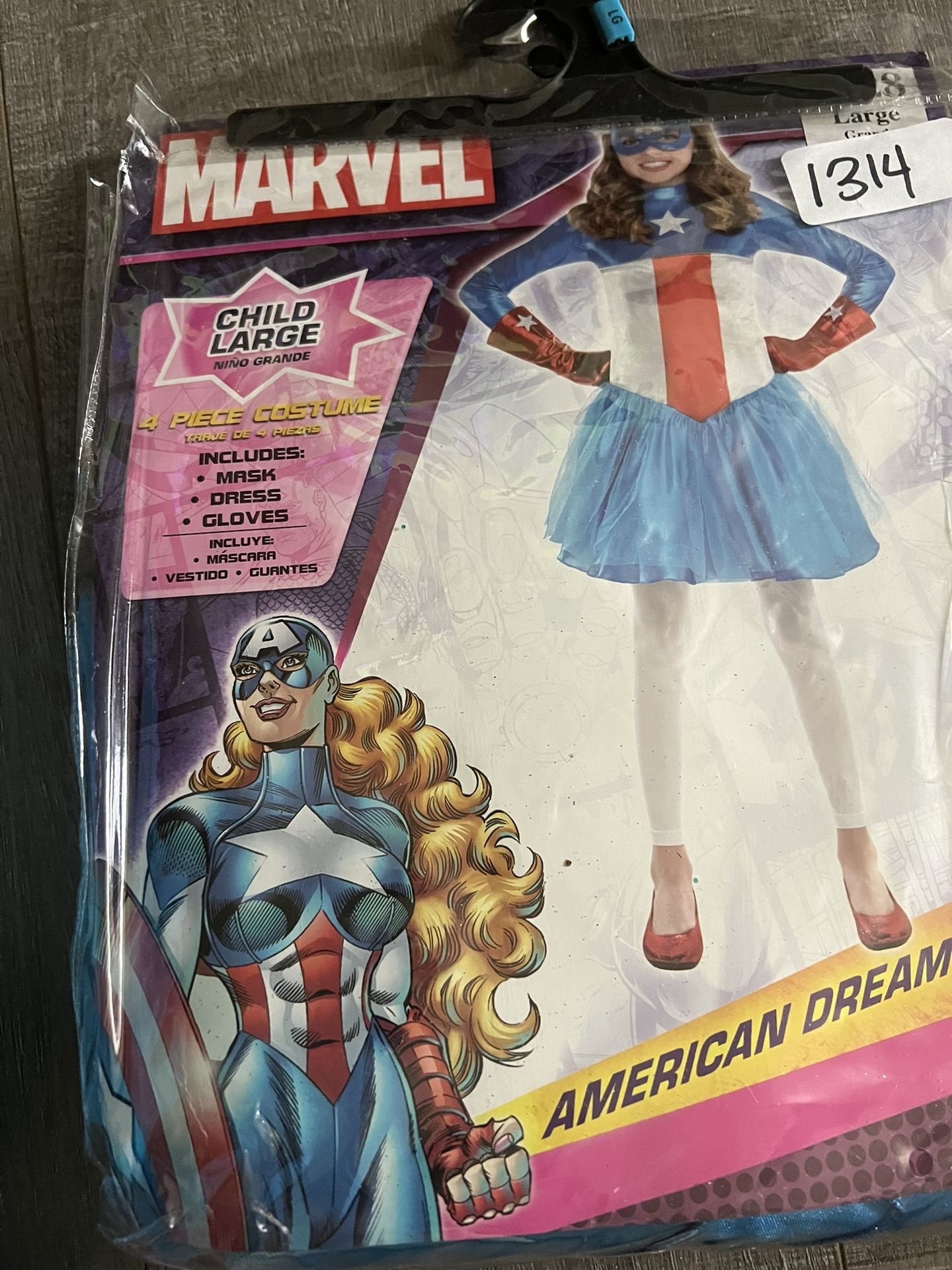Captain America girl Custume