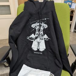 PBS Spacetime Hoodie (M) GLOW IN THE DARK INK